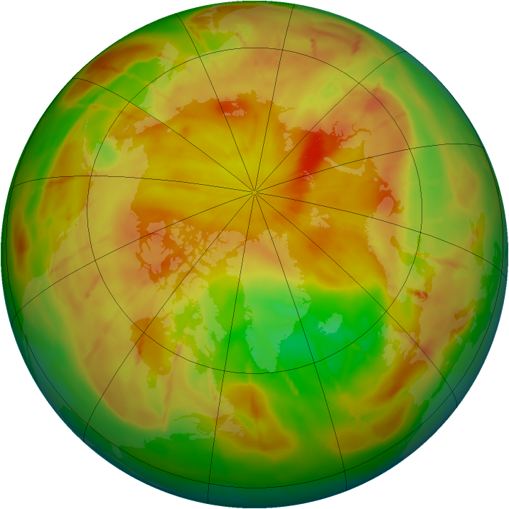 Arctic ozone map for 08 May 2010